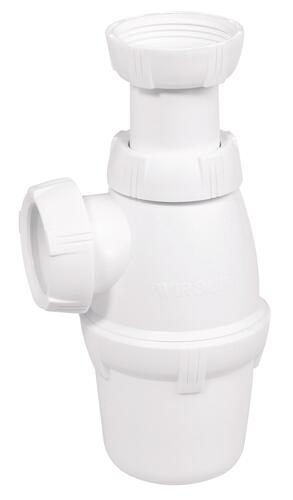 Siphon de lavabo plastique grand culot ø32 